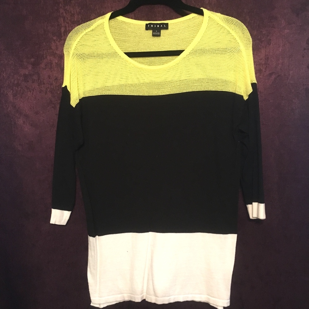 Multi-colored Long Sleeved Tribal Shirt